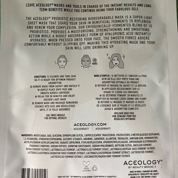 Aceology Probiotic Restoring Eye Mask - Picture 4 of 6